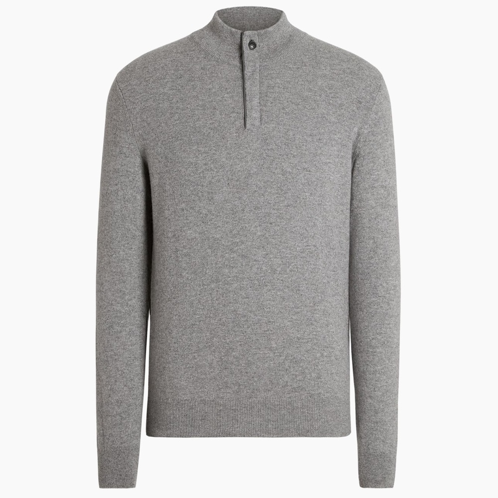 Ermenegildo Zegna Oasi Cashmere + Calfskin Sweater